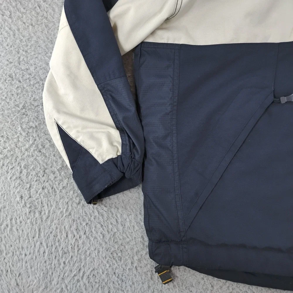 Abercrombie & Fitch Jacket Mens Medium Blue White 1892 Mountain Outerwear Zip-Up